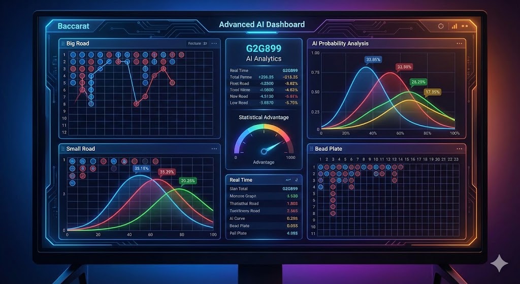 การวิเคราะห์กราฟบาคาร่า Big Road และ Small Road ด้วย AI Dashboard บน G2G899