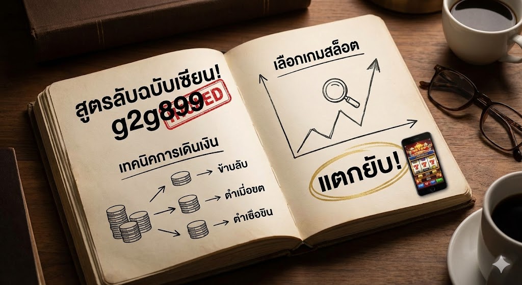 เทคนิคปั่นสล็อต G2G899 คู่มือระดับโปร ฉบับอัปเดต 2026 เพื่อกำไรที่ยั่งยืน
