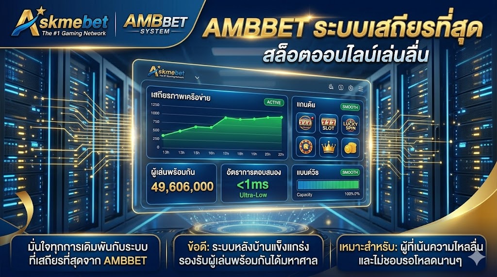 AMBBET ระบบเสถียรที่สุด สล็อตออนไลน์เล่นลื่น