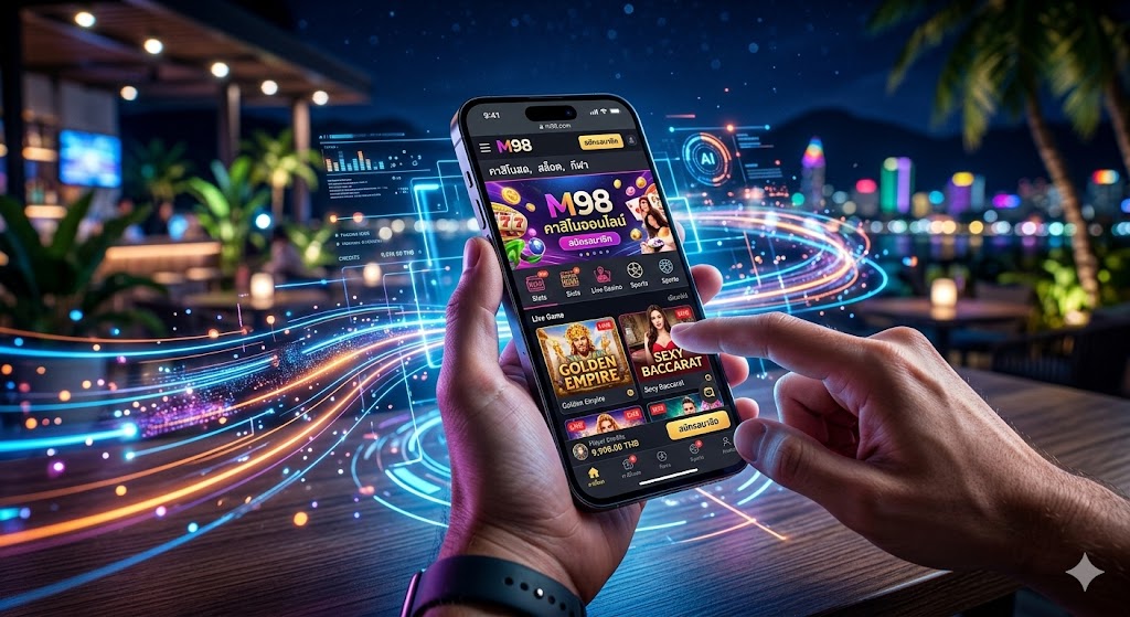 การใช้งาน M98 ผ่านมือถือที่รวดเร็วและมีระบบ AI อัตโนมัติ